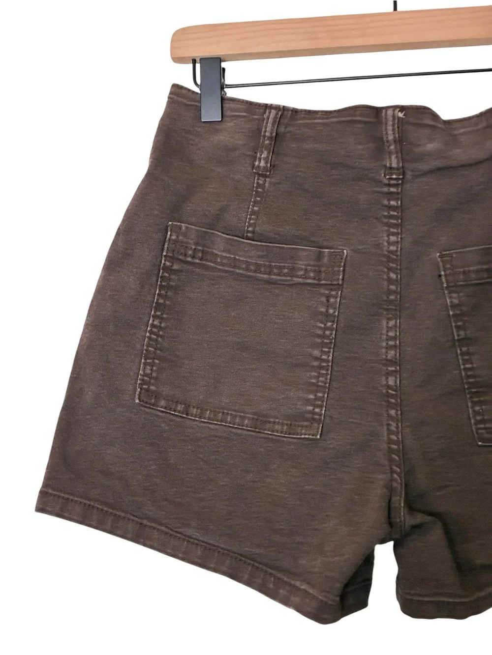 Universal Thread | Brown high rise midi cotton shorts sailor cut size 6/28